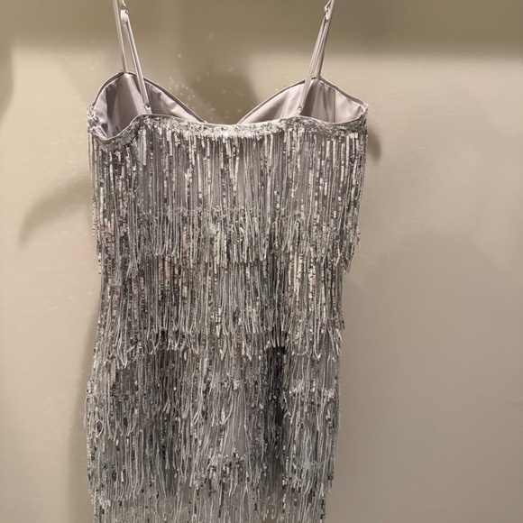 Majorelle Samara mini dress in silver XS - Picture 3 of 4